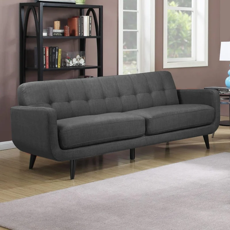 Elements International Hadley UHD090300NP Sofa - Heirloom Charcoal