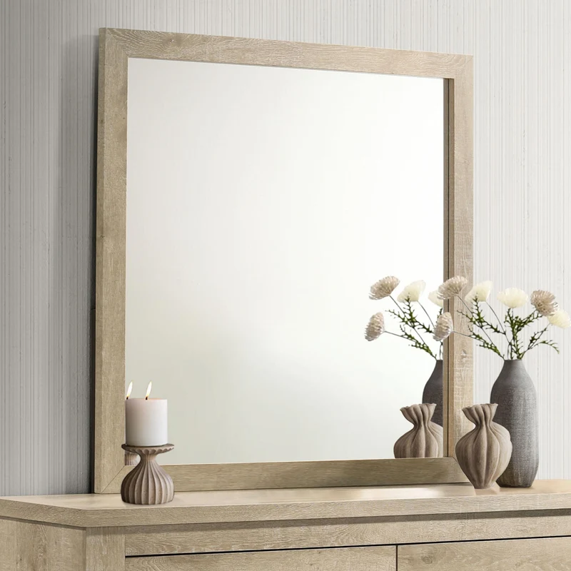 Coaster Furniture Oakglen 225104 Dresser Mirror - Weathered Oak
