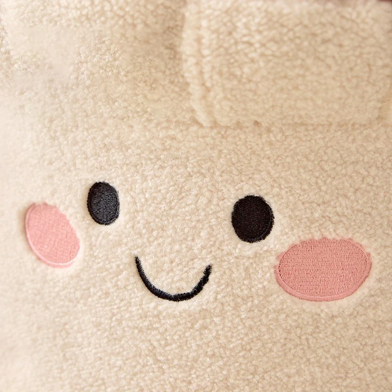 Contemporary Creative Cartoon Mushroom Short Plush EPP Kids Low Stool Backless Armless For Living Room