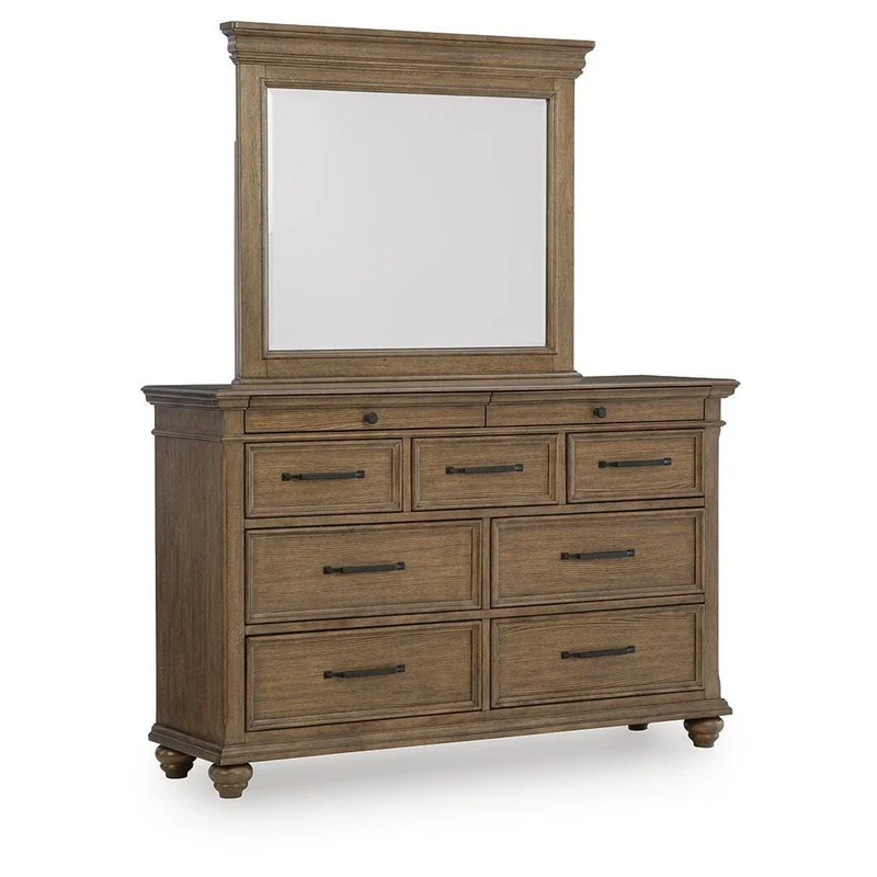 Signature Design by Ashley Karallin 10-Drawer Dresser with Mirror PCB782-31/PCB782-36