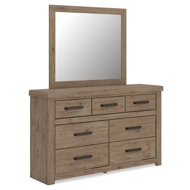 Signature Design by Ashley Oliandon 7-Drawer Dresser with Mirror PCB2844-31/PCB2844-36