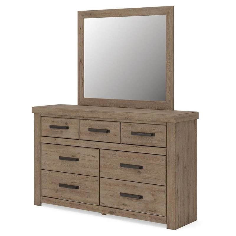 Signature Design by Ashley Oliandon 7-Drawer Dresser with Mirror PCB2844-31/PCB2844-36