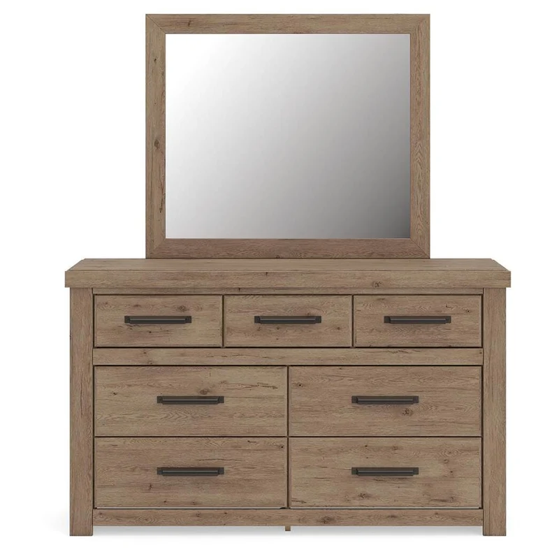 Signature Design by Ashley Oliandon 7-Drawer Dresser with Mirror PCB2844-31/PCB2844-36