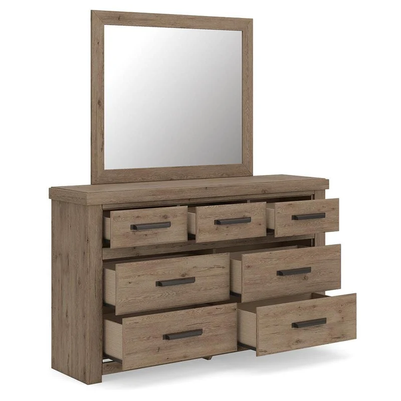 Signature Design by Ashley Oliandon 7-Drawer Dresser with Mirror PCB2844-31/PCB2844-36