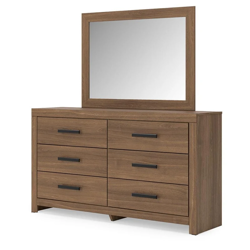 Signature Design by Ashley Broachmyn 6-Drawer Dresser with Mirror PCB1116-31/PCB1116-36