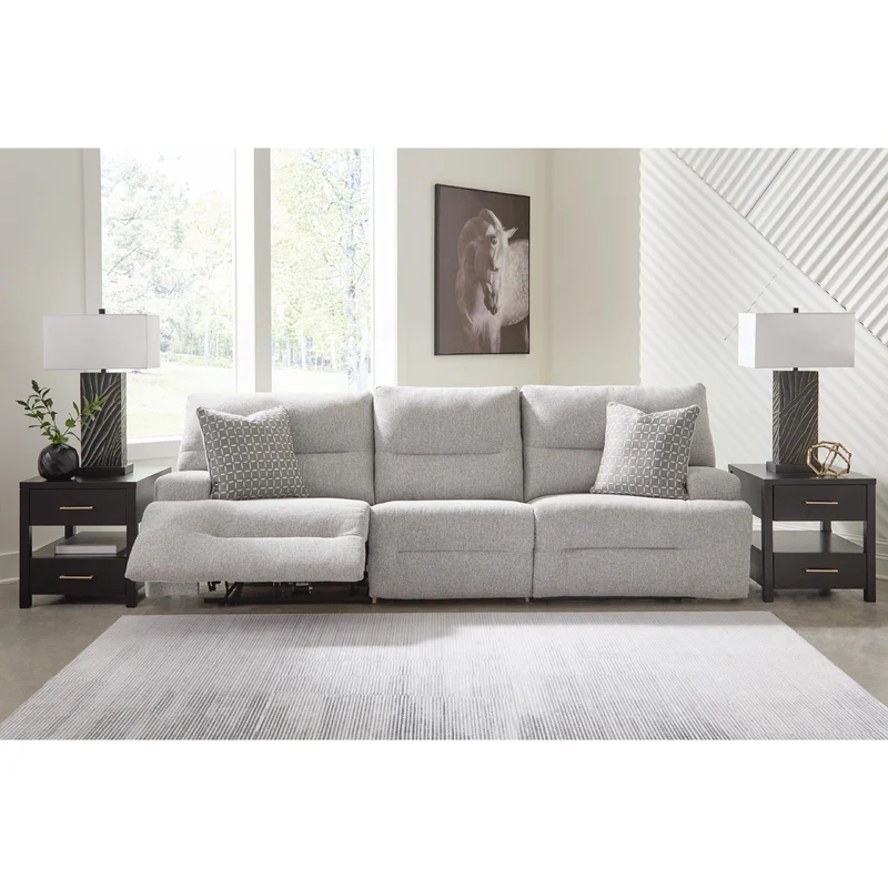 Signature Design by Ashley Acklen Place Power Reclining Fabric Sofa 9360531/9360558/9360562