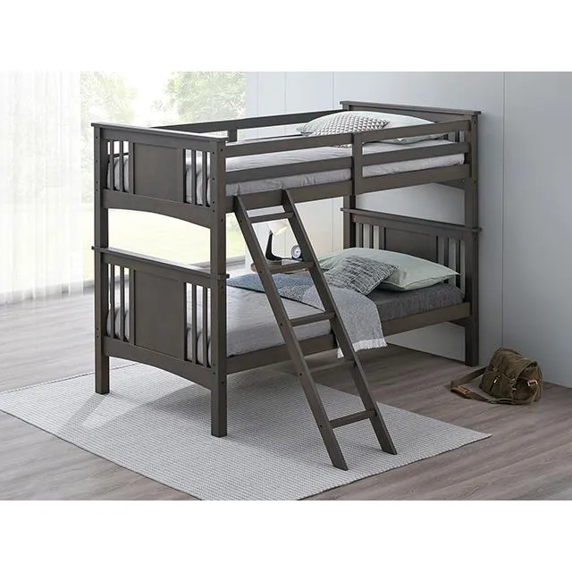 Furniture of America Spring Creek FM-BK602TT-GY-BED Twin/Twin Bunk Bed