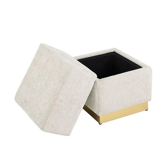 Furniture of America Krysten FM-AC8005WH Storage Stool