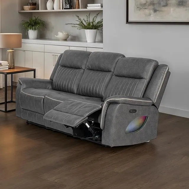 Furniture of America Arturus NX6061DG-SF-PM Power Sofa