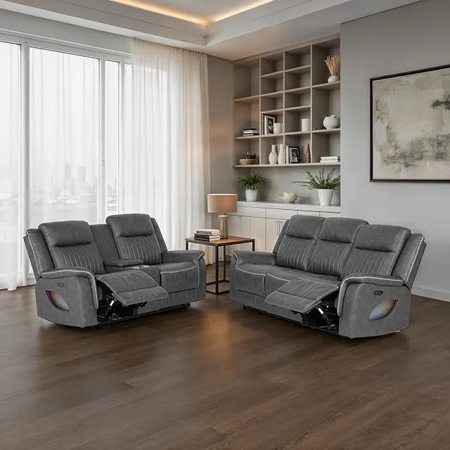 Furniture of America Arturus NX6061DG-SF-PM Power Sofa