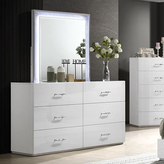 Furniture of America Stoholm FM72000WH-M Mirror
