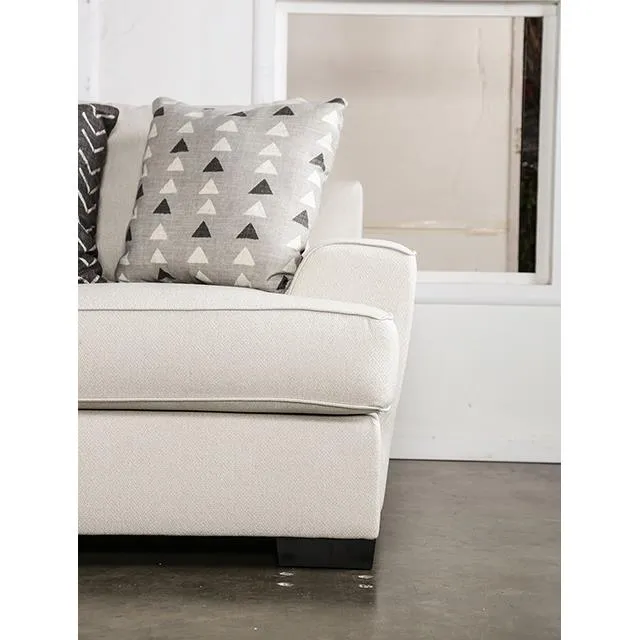 Furniture of America Hyde Park SM1254-SF Oversized Sofa with Pillows
