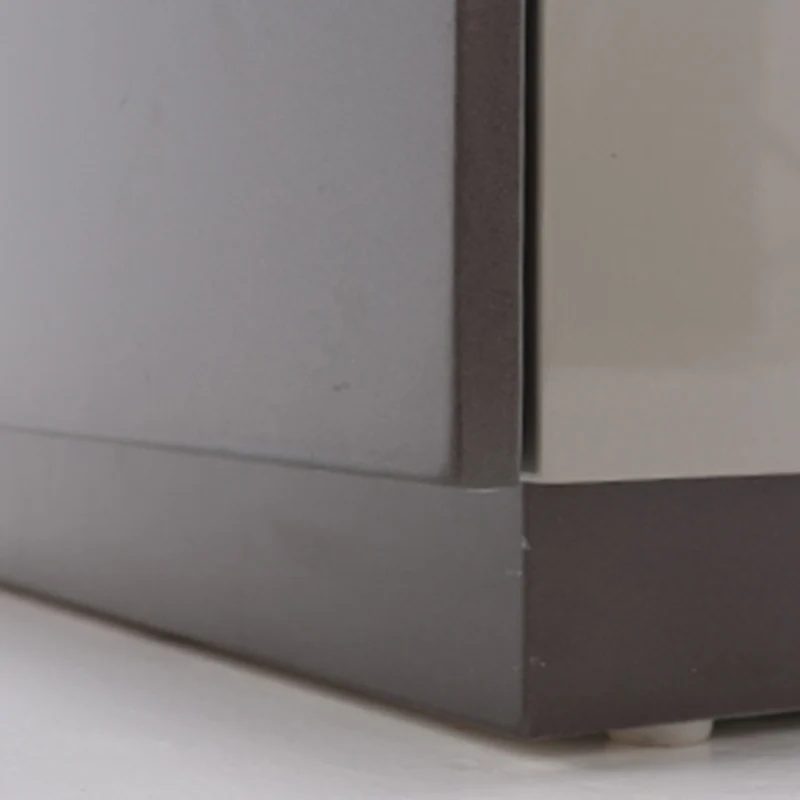 Contemporary Scandinavian Sintered Stone Bedside Table - Silent Soft-Close 2 Drawers Nightstand For Bedroom