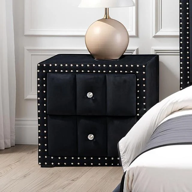 Furniture of America Farese SL7001BK-N Nightstand