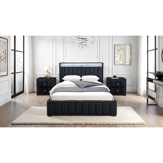 Furniture of America Farese SL7001BK-N Nightstand