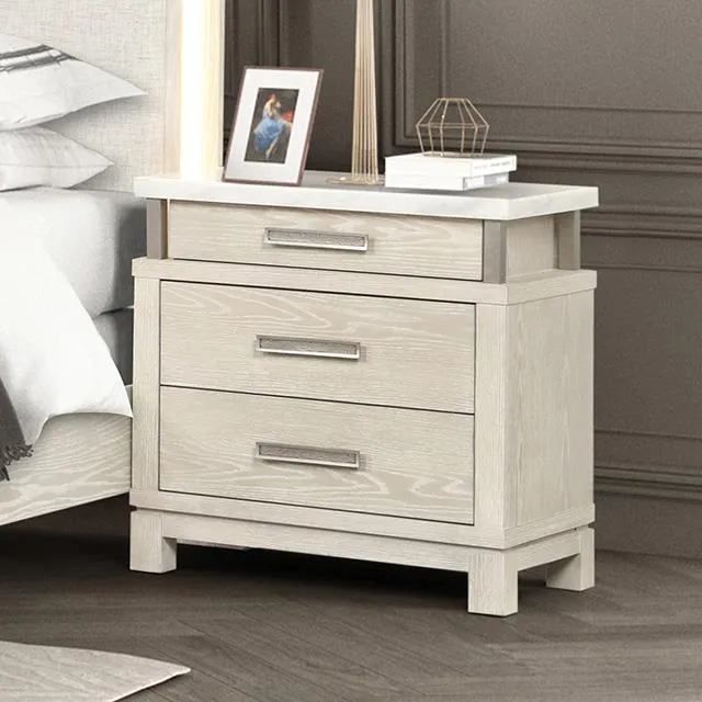 Furniture of America Lafayette FM71501GY-N Nightstand