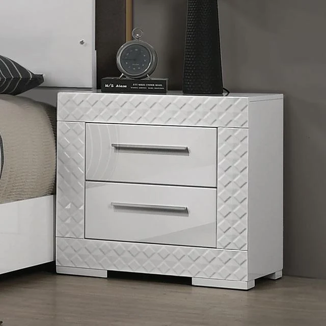 Furniture of America Whitby FM7216WH-N Nightstand