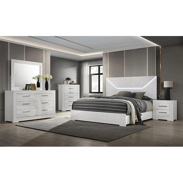 Furniture of America Whitby FM7216WH-N Nightstand