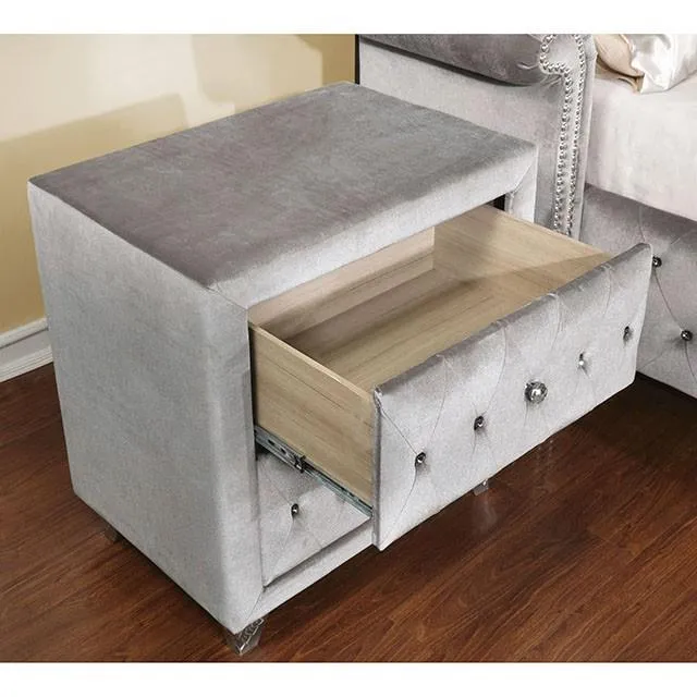 Furniture of America Alzir FM7150GY-N Night Stand