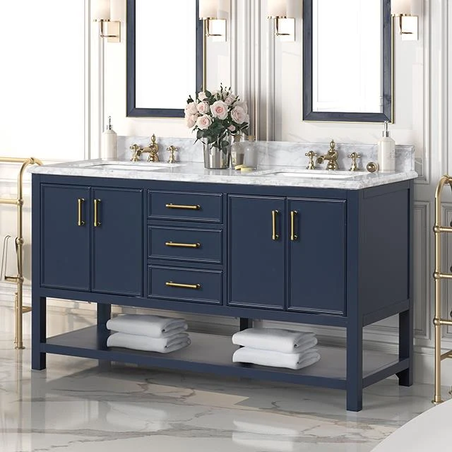 Furniture of America Arthur TM-VS002BL-60 60" Vanity with Top/ Sink