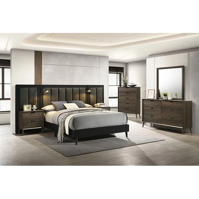 Furniture of America Chalfont FM7272DB-Q-WP Queen Wall Panels