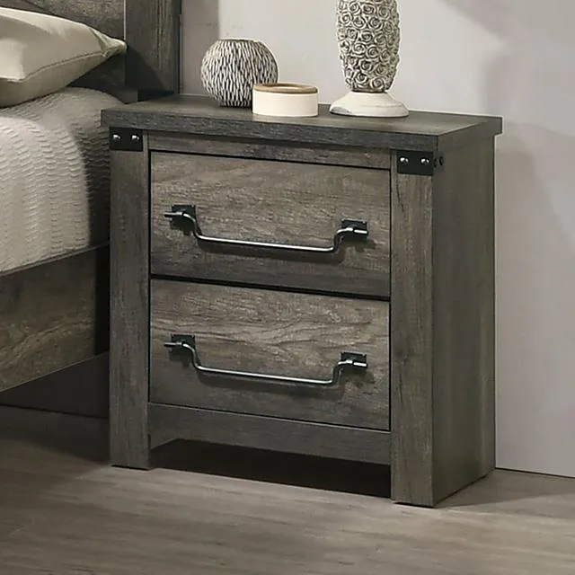 Furniture of America Britonale FM7218GY-N Nightstand