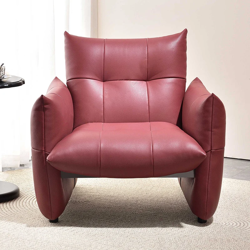 Luxury Ergonomic Accent Chair - Elegant Armchair Backrest Design For Living Room & Bedroom
