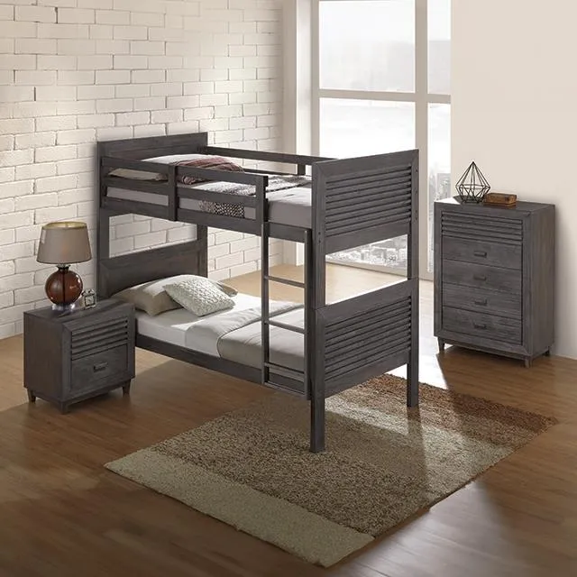 Furniture of America Witham FM-BK108DB-T-BED Twin/Twin Bunk Bed
