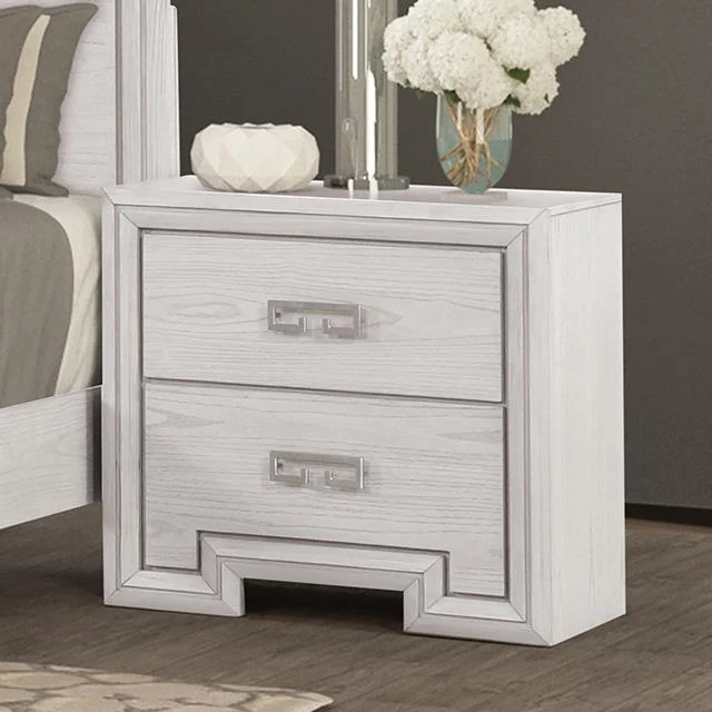 Furniture of America Basilone FM7440WH-N Nightstand