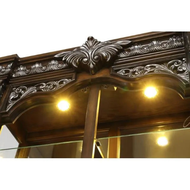 Furniture of America Stella Mia FM31000WH-CR Curio Cabinet