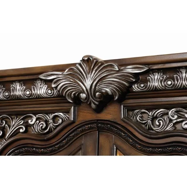 Furniture of America Stella Mia FM31000WH-CR Curio Cabinet