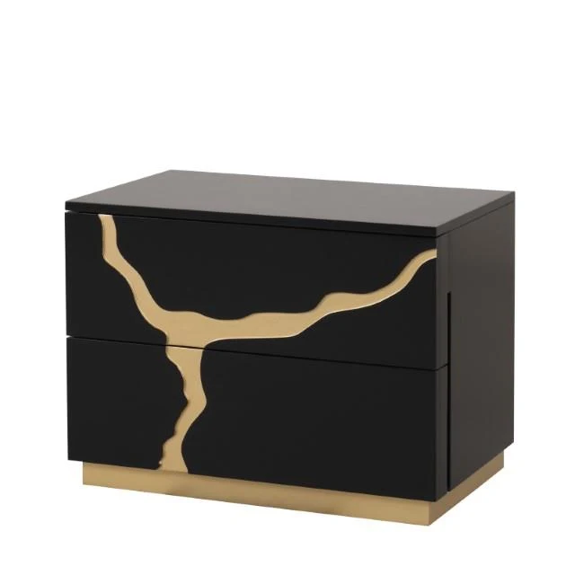 Furniture of America Goldsberg FM7425BK-N Nightstand
