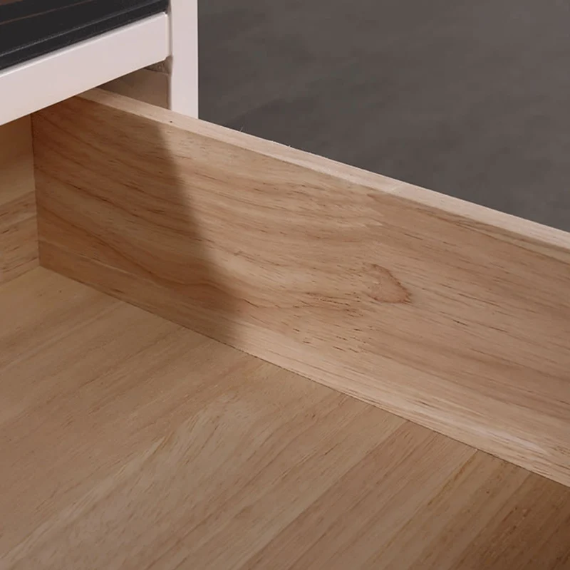 Contemporary Scandinavian Square Beige 2-Drawer Storage Nightstand - Minimalist Bedside Table For Bedroom
