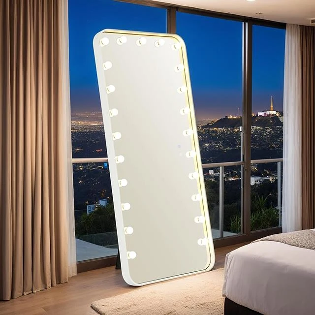 Furniture of America Myra FM-AC8013WH-M Floor Mirror
