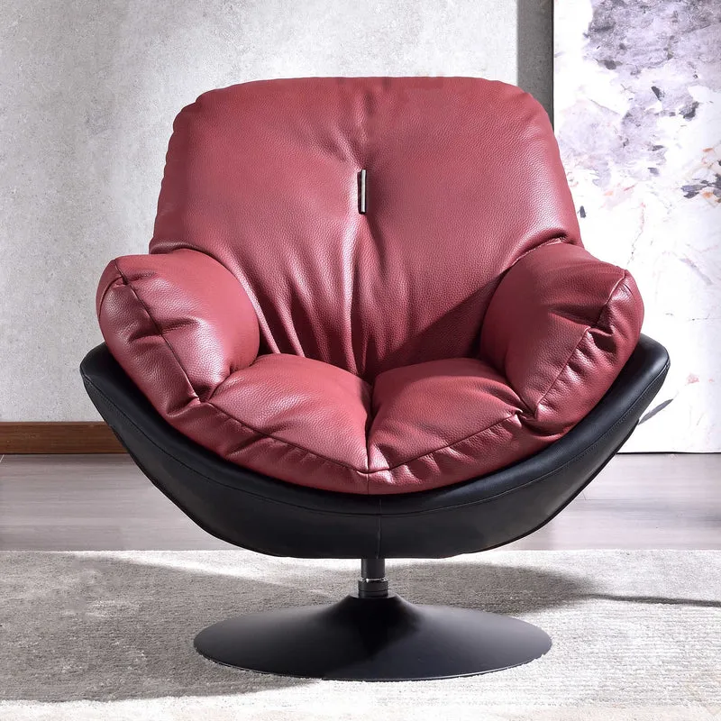 Silent Rotating Scandinavian Accent Chair - Detachable Design Soft Filling Chair For Living Room & Study