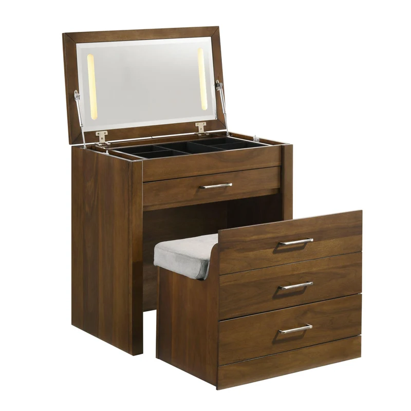 Elements International Malibu V-4650-5-VN Dressing Table