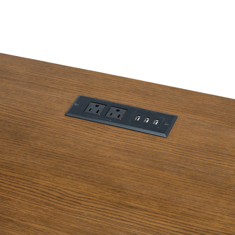 Elements International Portico H-15970-6-DK1 Double Pedestal Desk