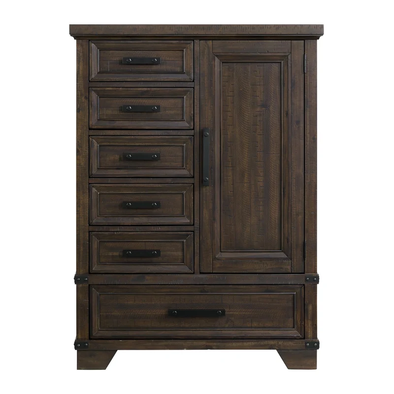 Elements International Colorado City B-13010-8-CH2 6-Drawer Door Chest