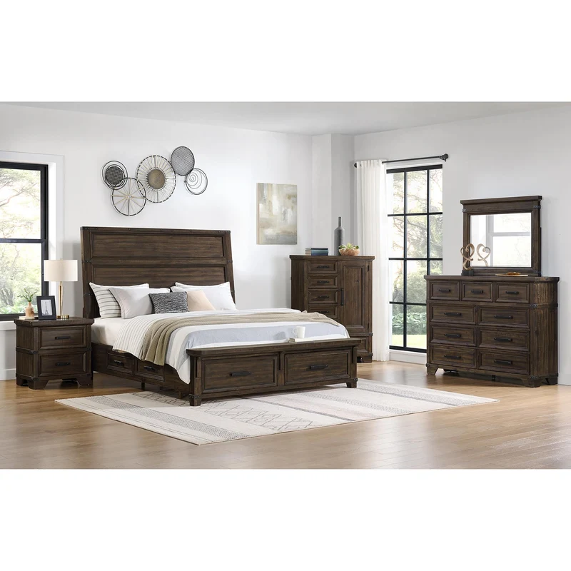 Elements International Colorado City B-13010-8-CH2 6-Drawer Door Chest