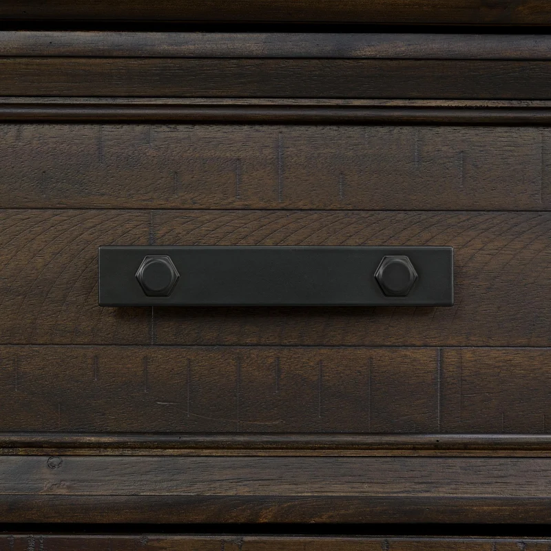 Elements International Colorado City B-13010-8-CH2 6-Drawer Door Chest