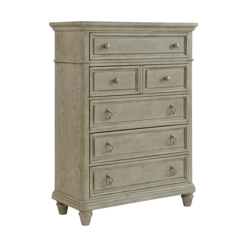 Elements International Whit-Ash B-11360-3-CH1 5-Drawer Chest