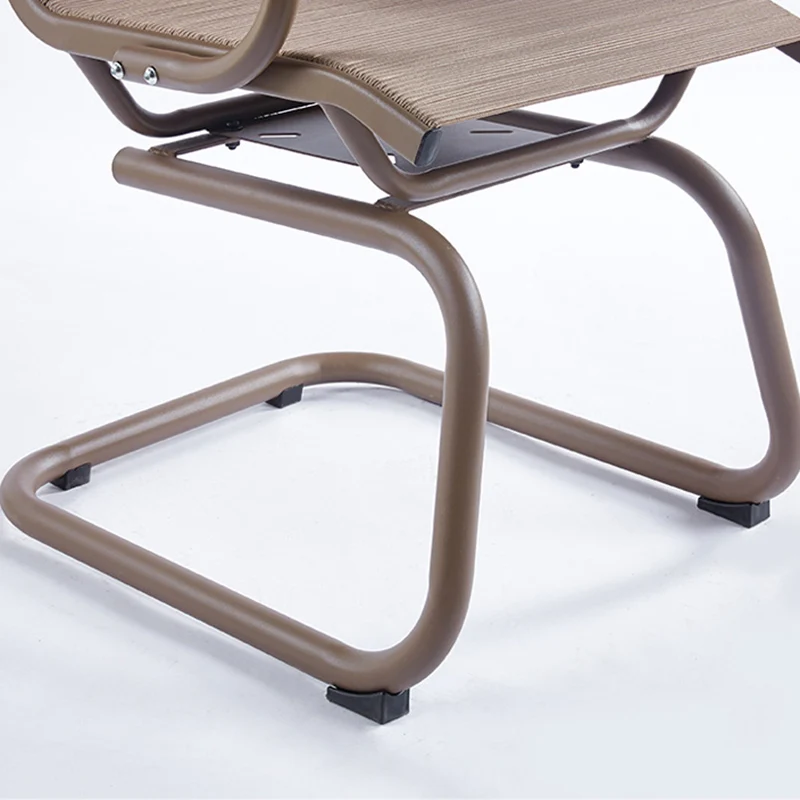 Contemporary Scandinavian Plastic Iron Metal Curved Bow Accent Chair With Backrest Armrests For Living Room