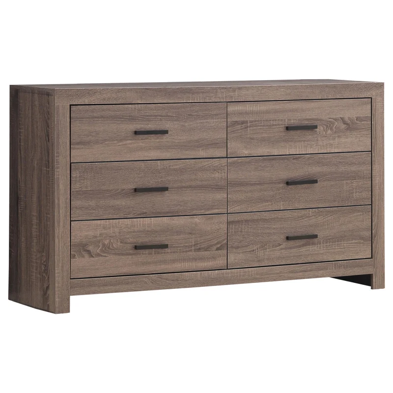 Coaster Furniture Brantford 207043 6-Drawer Dresser - Barrel Oak