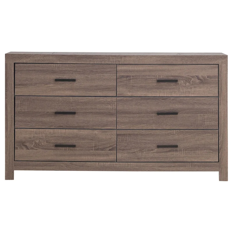 Coaster Furniture Brantford 207043 6-Drawer Dresser - Barrel Oak