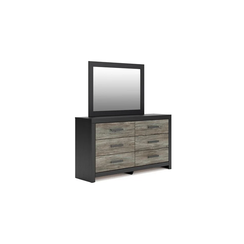 Signature Design by Ashley Broachmyn 6-Drawer Dresser with Mirror PCB1118-31/PCB1118-36
