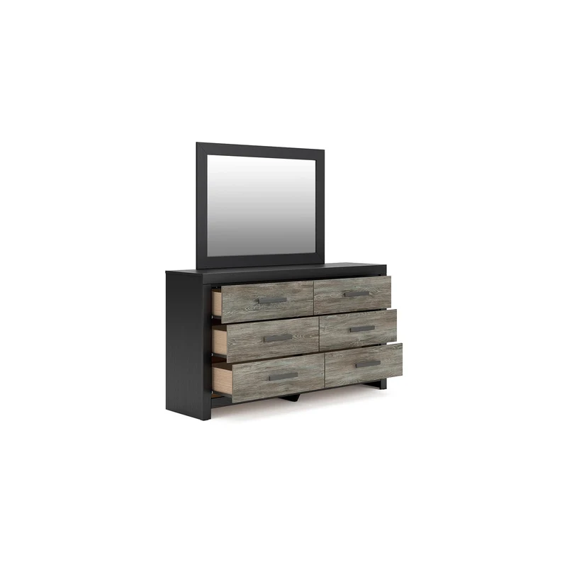 Signature Design by Ashley Broachmyn 6-Drawer Dresser with Mirror PCB1118-31/PCB1118-36