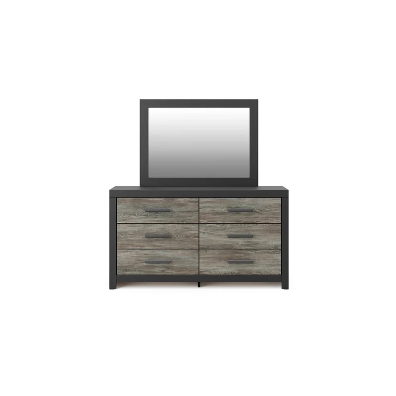 Signature Design by Ashley Broachmyn 6-Drawer Dresser with Mirror PCB1118-31/PCB1118-36