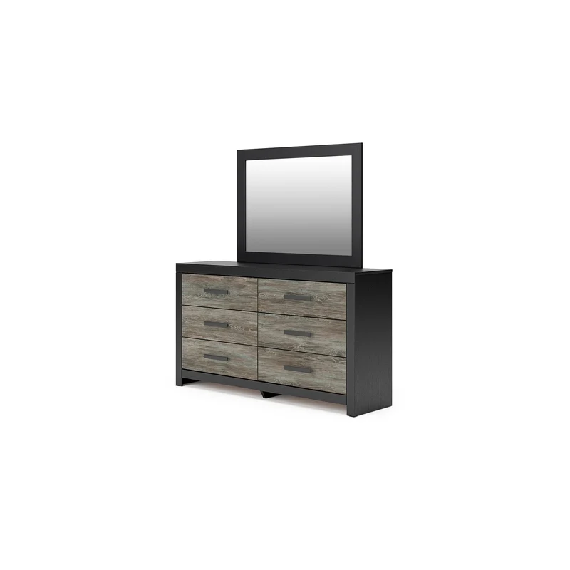 Signature Design by Ashley Broachmyn 6-Drawer Dresser with Mirror PCB1118-31/PCB1118-36