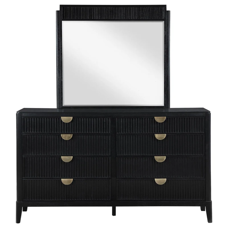 Coaster Furniture Brookmead 224713M 8-Drawer Dresser with Mirror - Black
