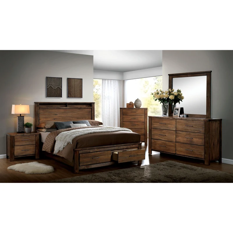 Furniture of America Elkton 2-Drawer Nightstand CM7072N